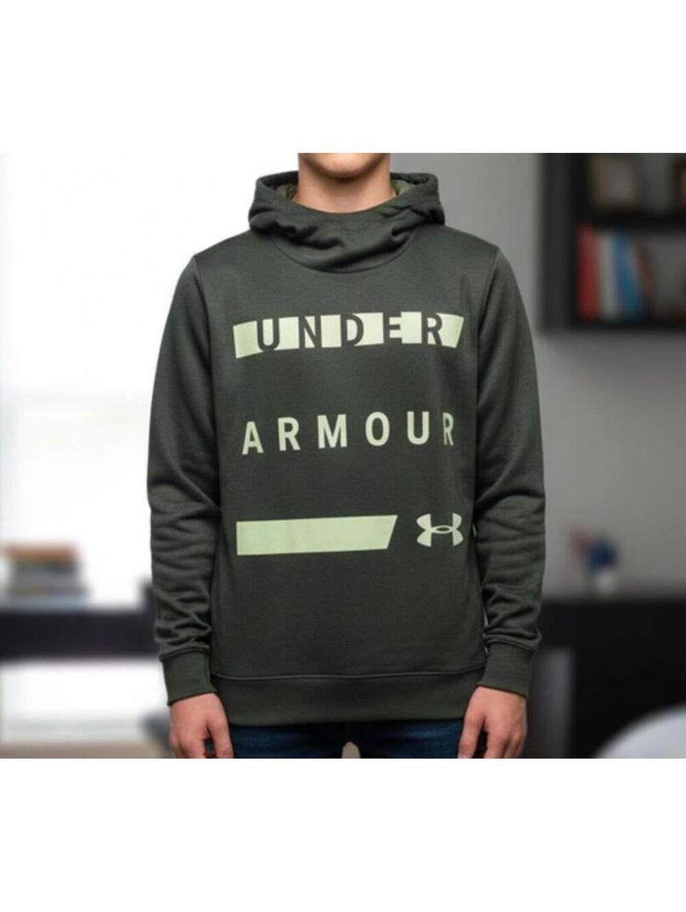 Under Armour Hoodie Sweatshirt Olive Green size small